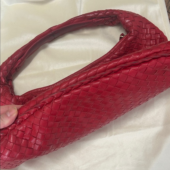 Bottega Veneta vintage red Woven Leather Hobo Bag - Picture 11 of 16